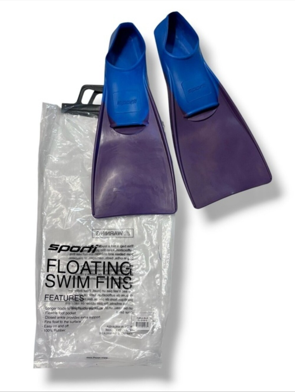 SPORTI Essential Floating Swim Fins Women’s Size 3-5